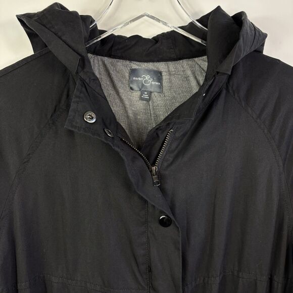 Y2K Market & spruce Hooded Jacket M Utility Boho Drawstring Waist Oversized - Picture 7 of 16